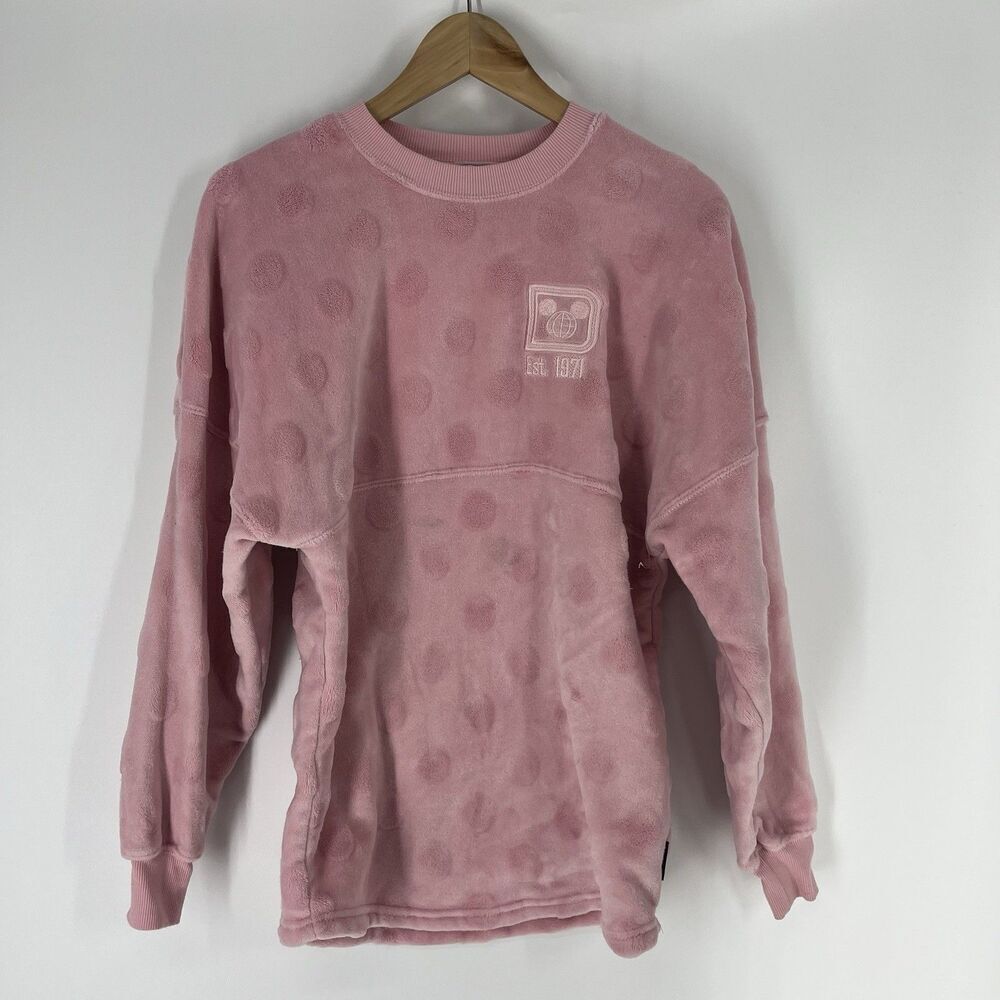 Walt Disney World Shirt Size XS Piglet Pink Spirit Jersey Fuzzy Soft Cozy Sherpa